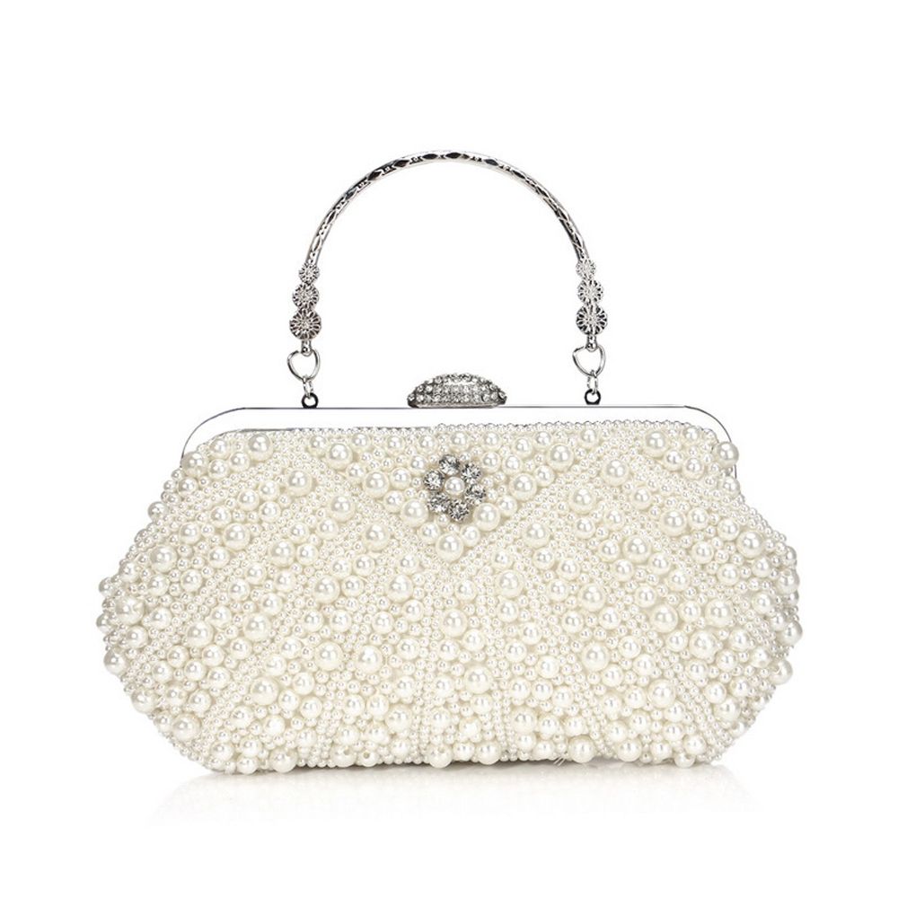 Luxury Pearl Purse Wedding Evening Party Handbag