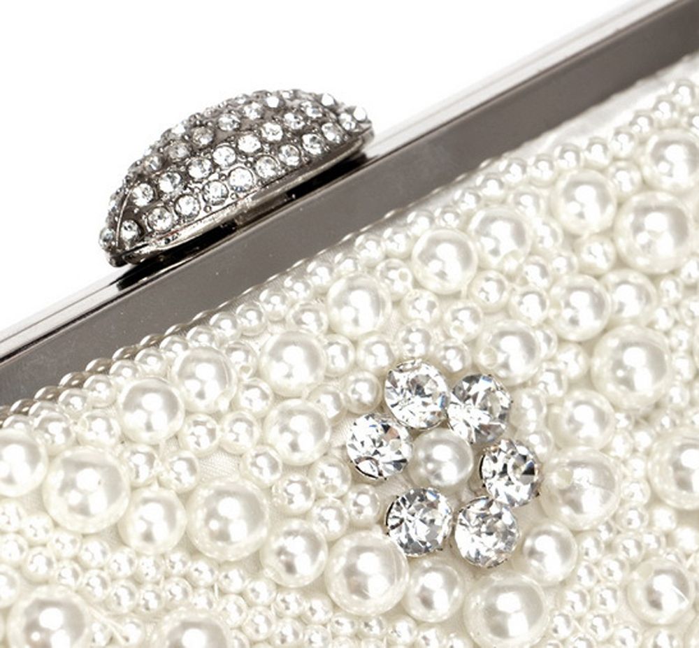 Luxury Pearl Purse Wedding Evening Party Handbag