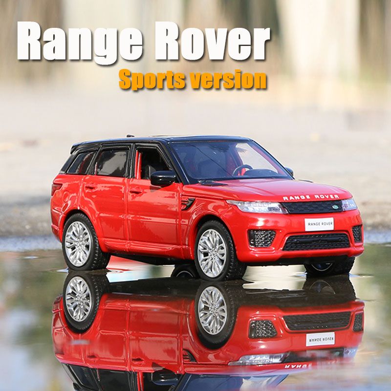 1:32 Range Rover Sports Alloy Car Model Sound And Light Pull Back Children Toys