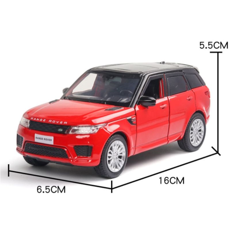 1:32 Range Rover Sports Alloy Car Model Sound And Light Pull Back Children Toys
