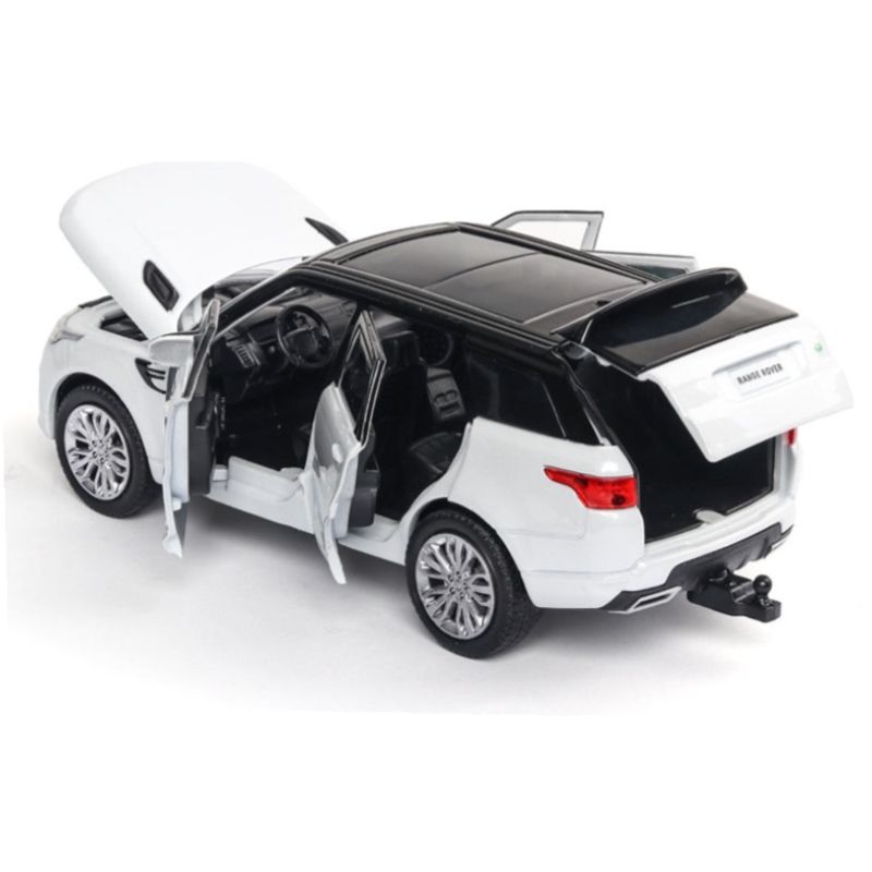 1:32 Range Rover Sports Alloy Car Model Sound And Light Pull Back Children Toys