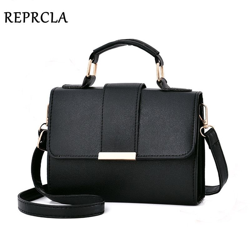 Leather Handbags PU Shoulder Bag Small Flap Crossbody Bags For Women Messenger Bags(Black)