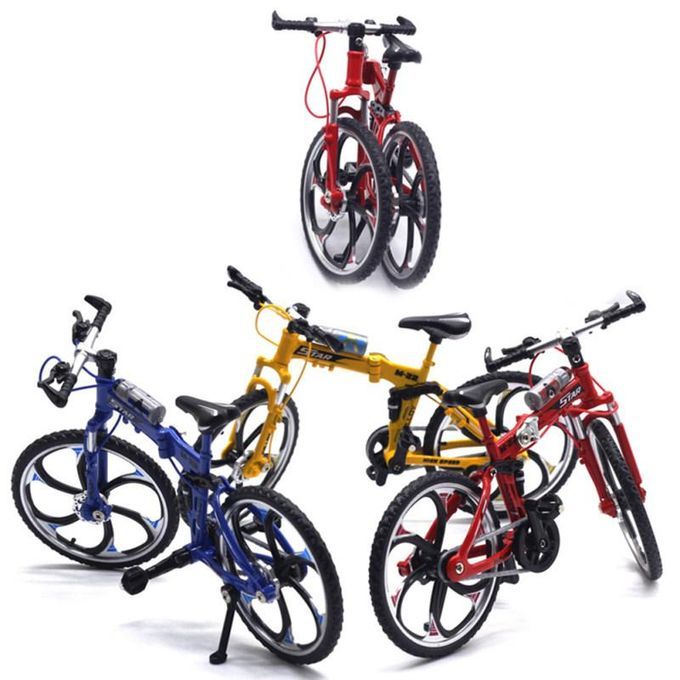 1/10 Scale Simulation Alloy Mini MTB Racing Bike Model-Blue