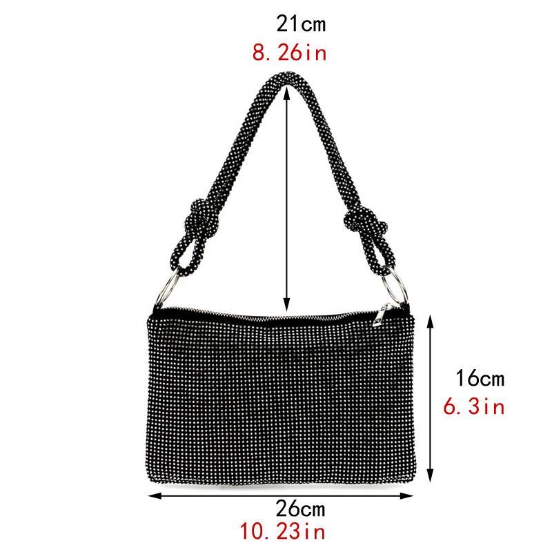 Diamond Evening Bag-Handmade Rhinestone Bag-Wedding/Dating/Party/Annual Meeting
