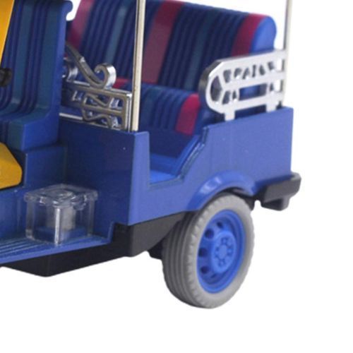Tricycle Model Simulation Display Souvenirs Alloy Pull-Blue