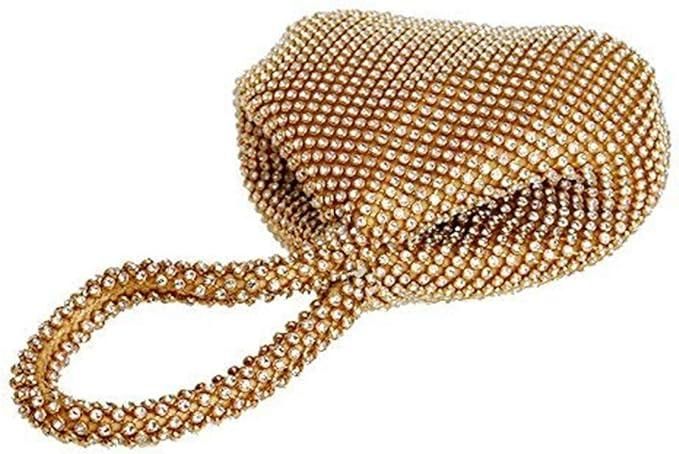 Women Gold Evening Bag Women's Clutch Purse Bag Triangle Full Rhinestones Bags For Party Cocktail Wedding