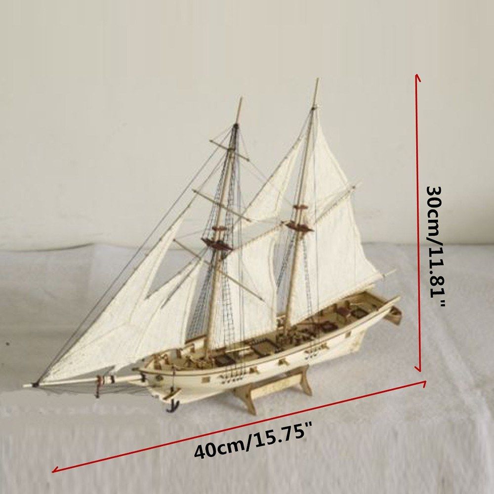 DIY Ship Assembly Model Kits Wooden Sailing Boat Scale Model