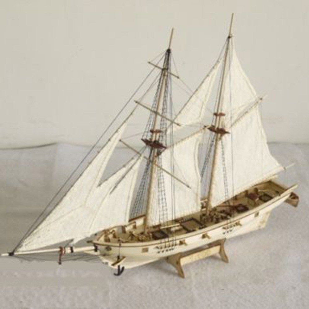 DIY Ship Assembly Model Kits Wooden Sailing Boat Scale Model