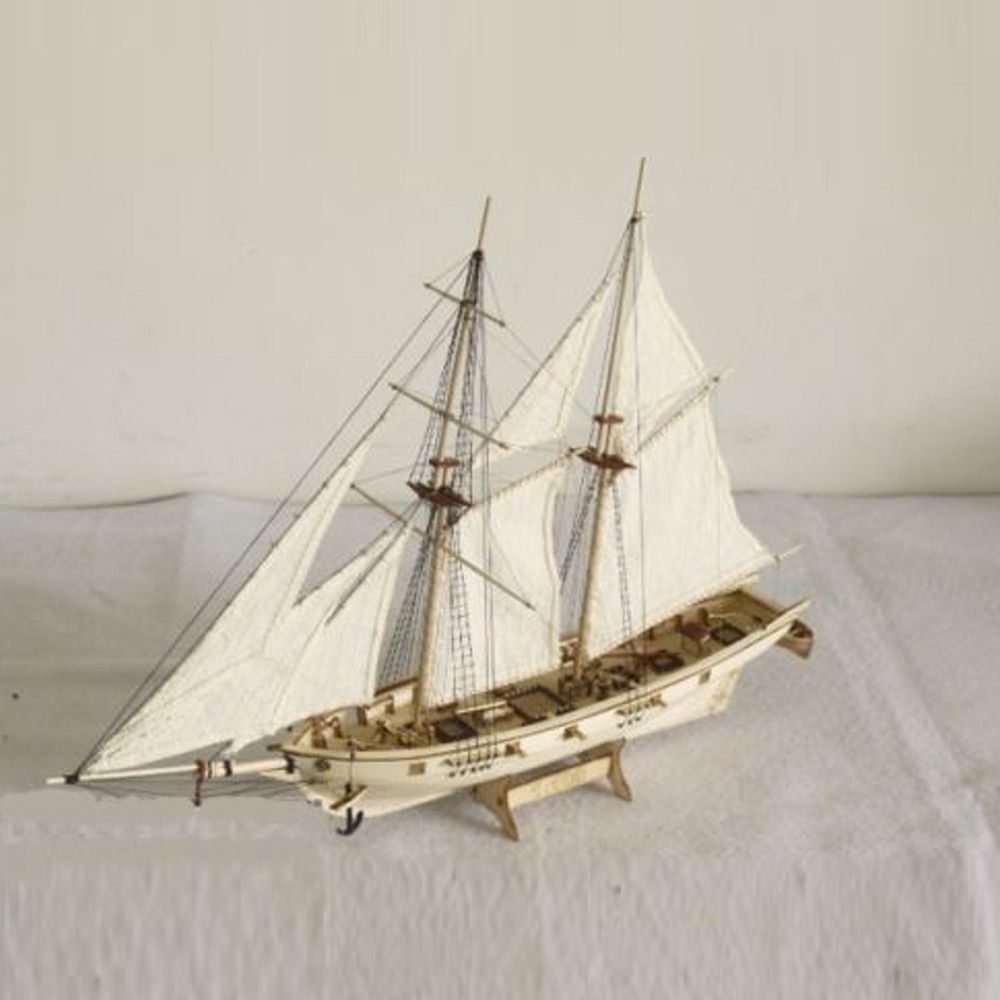 DIY Ship Assembly Model Kits Wooden Sailing Boat Scale Model