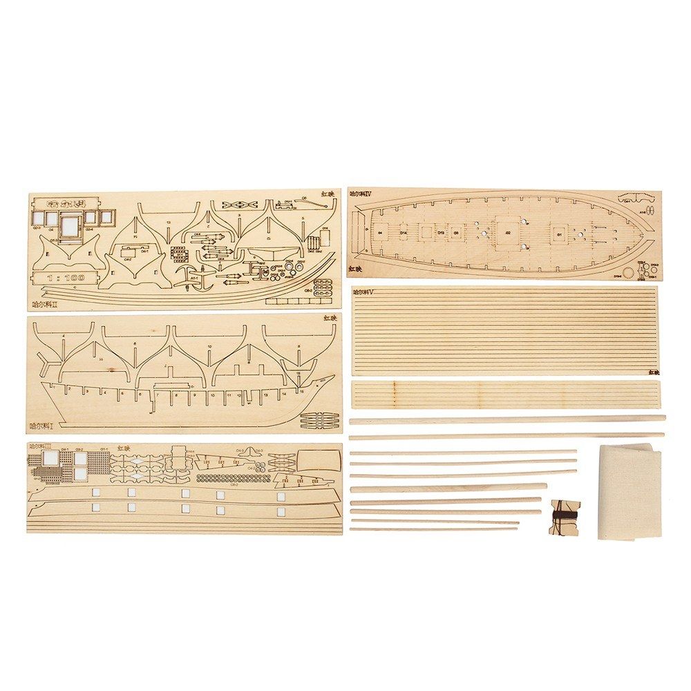 DIY Ship Assembly Model Kits Wooden Sailing Boat Scale Model