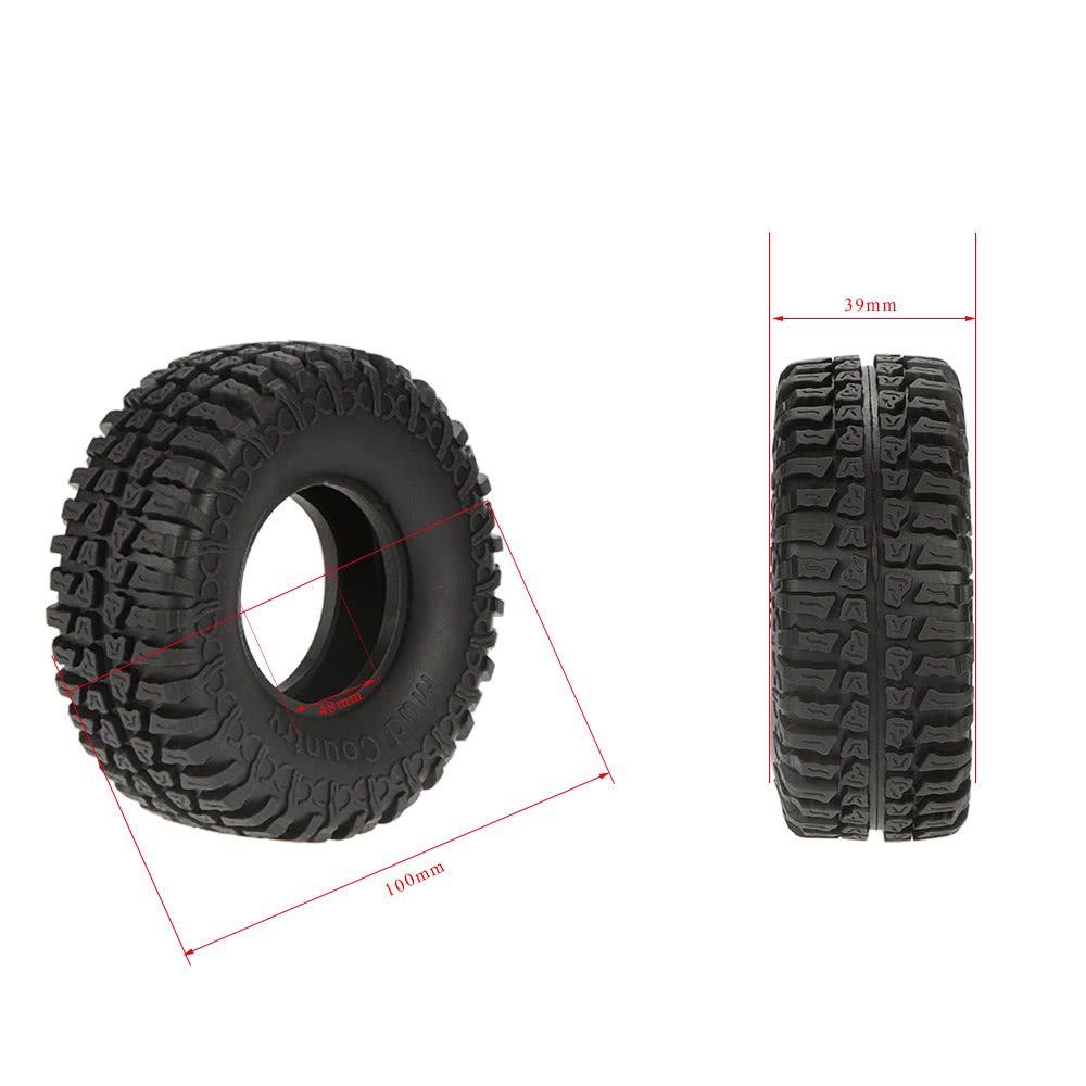 4Pcs Austar 1.9" 100mm 1/10 Scale Tires For 1/10 RC4WD D90