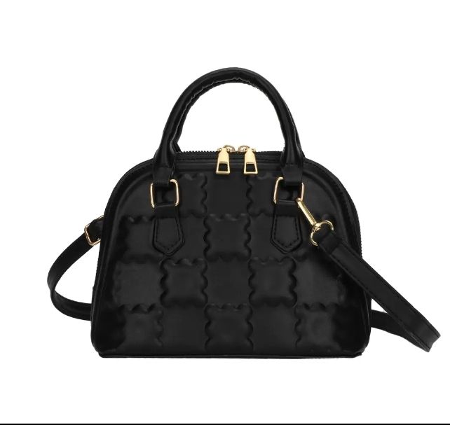 Cube Design Ladies Handbag-Black