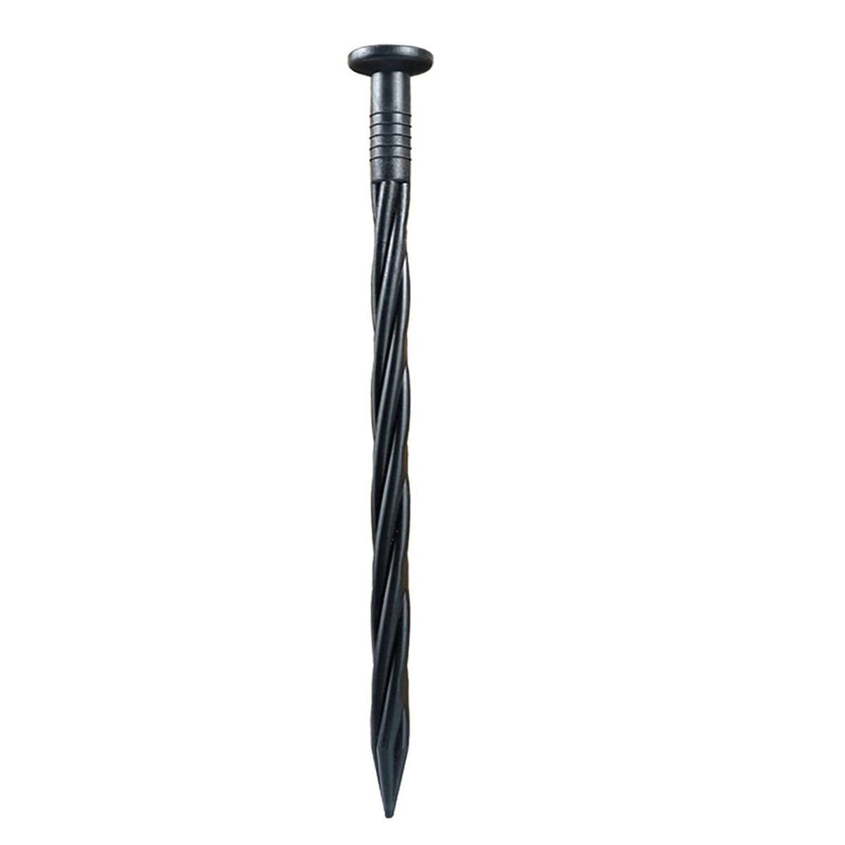 50Pcs Edging Spike Barrier Side Pile Screw Black