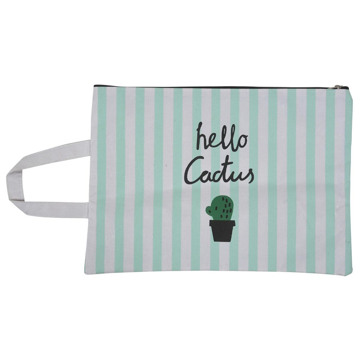 4 Packs Cute Cactus Oxford Zipper File Bags