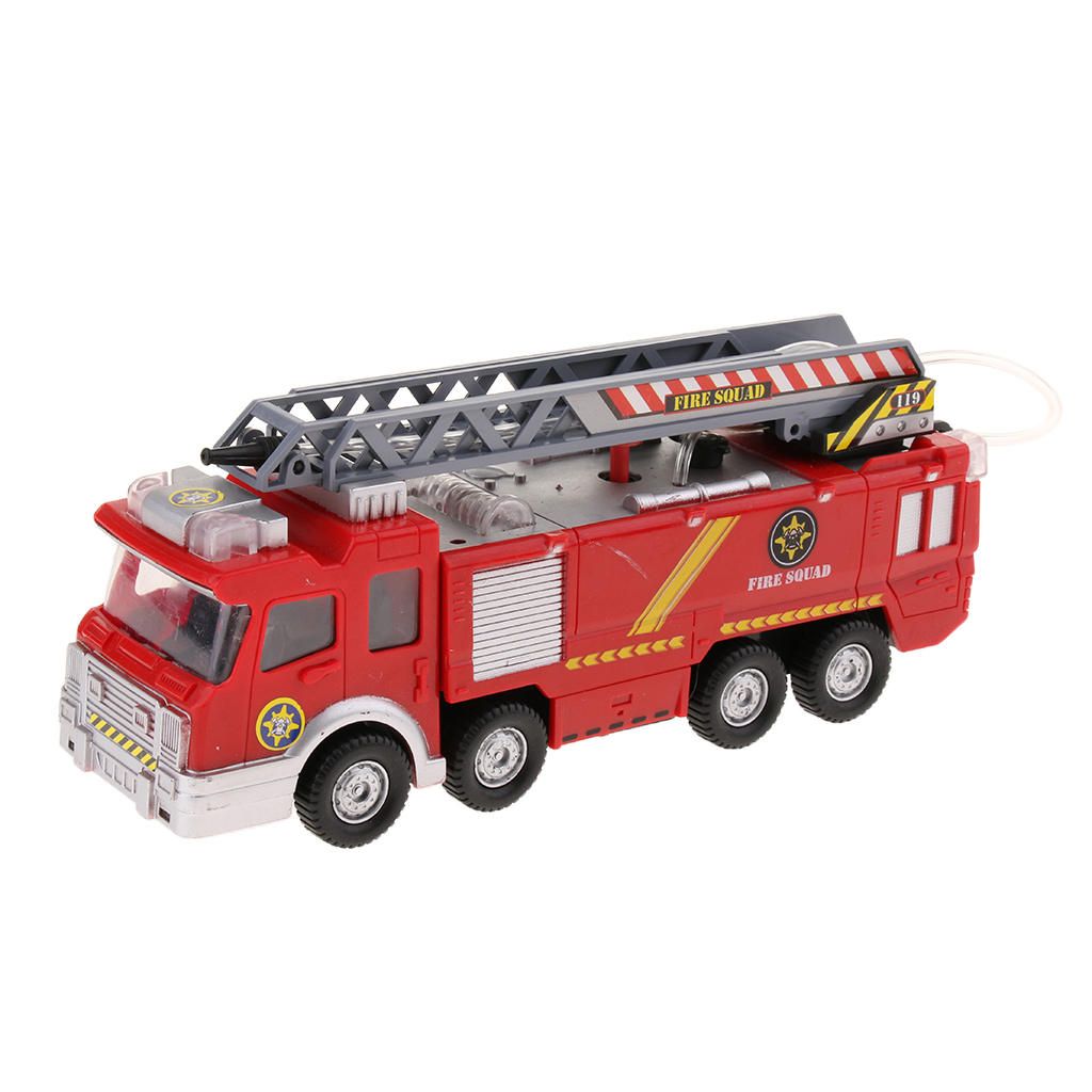 Simulation Electric Fire Truck Toy With Flashing Fun Game