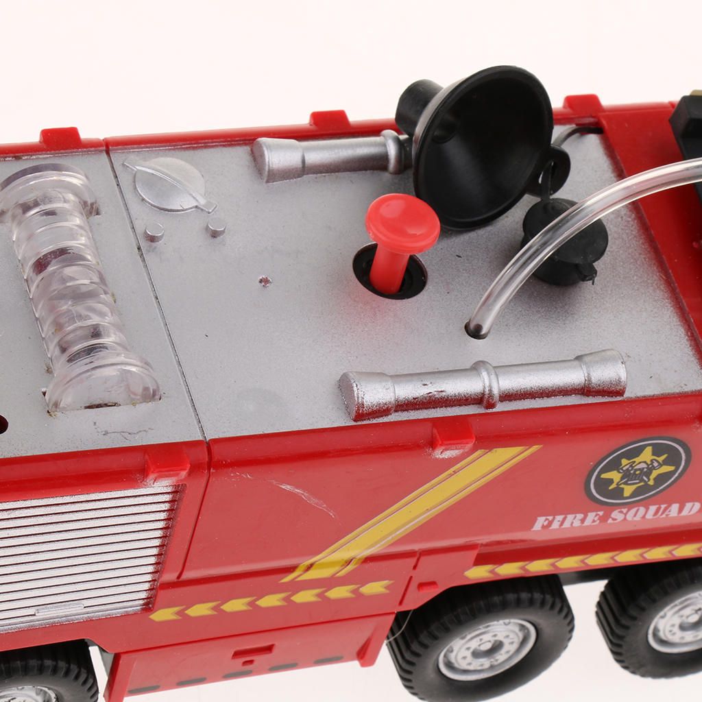 Simulation Electric Fire Truck Toy With Flashing Fun Game