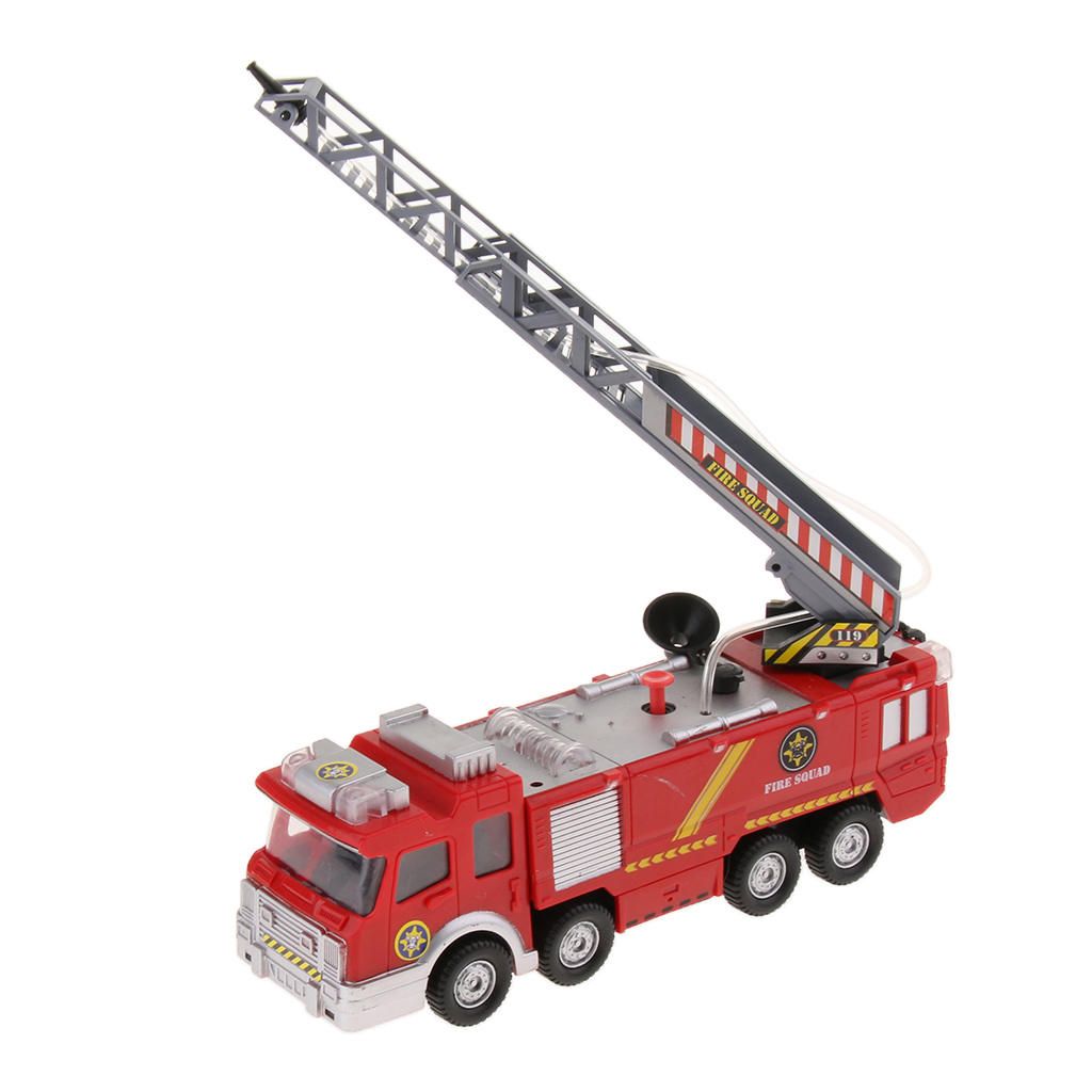 Simulation Electric Fire Truck Toy With Flashing Fun Game