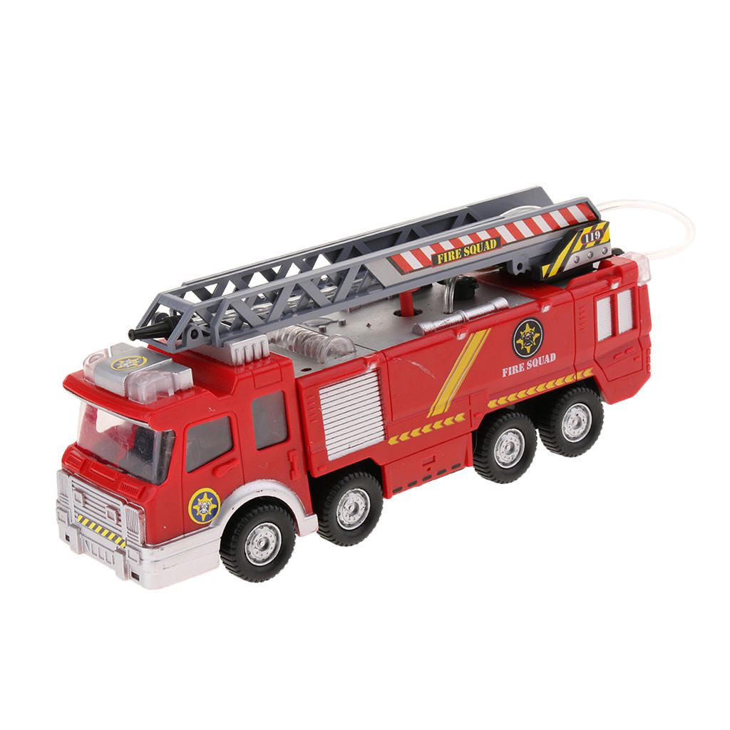 Simulation Electric Fire Truck Toy With Flashing Fun Game