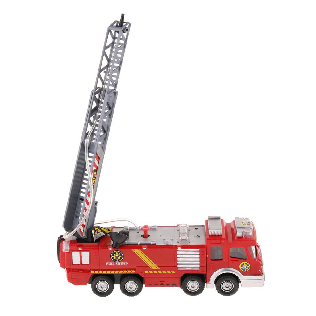 Simulation Electric Fire Truck Toy With Flashing Fun Game