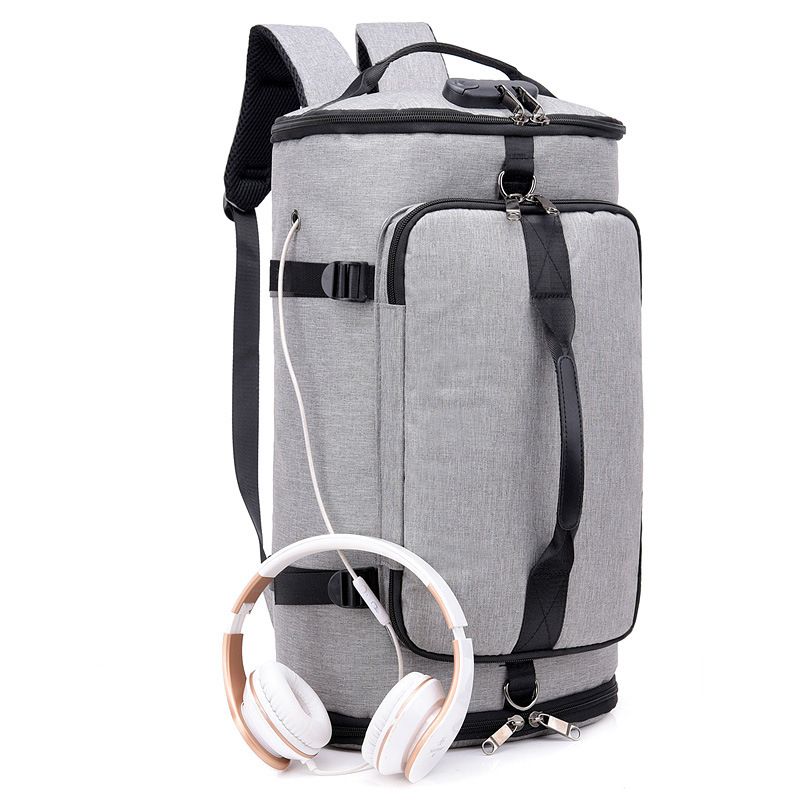 Large Capacity Sports Shoulder Bakcpack Bag -Grey