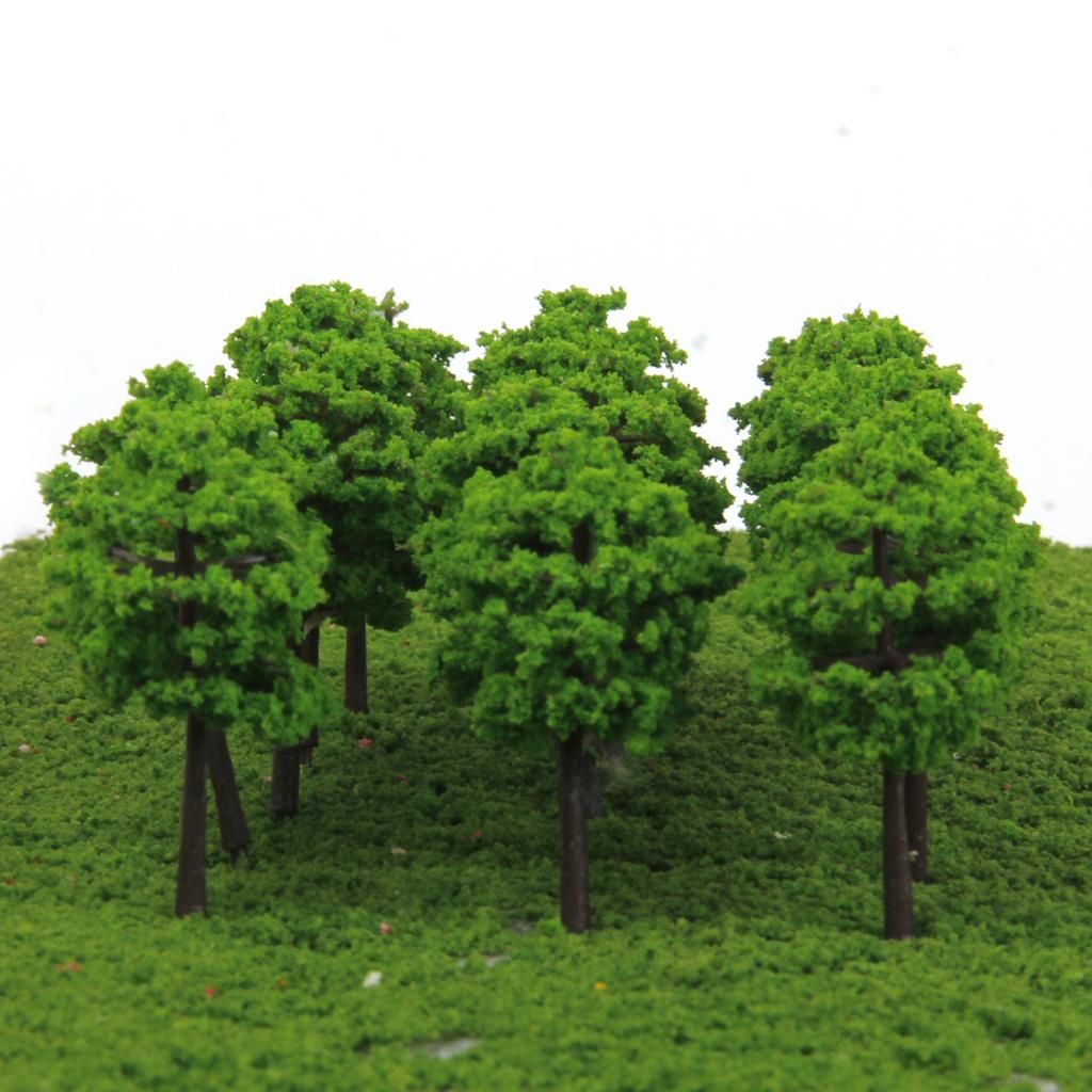 100PCS MIXED TREES MODEL WARGAME STREET LANDSCAPE TRAIN