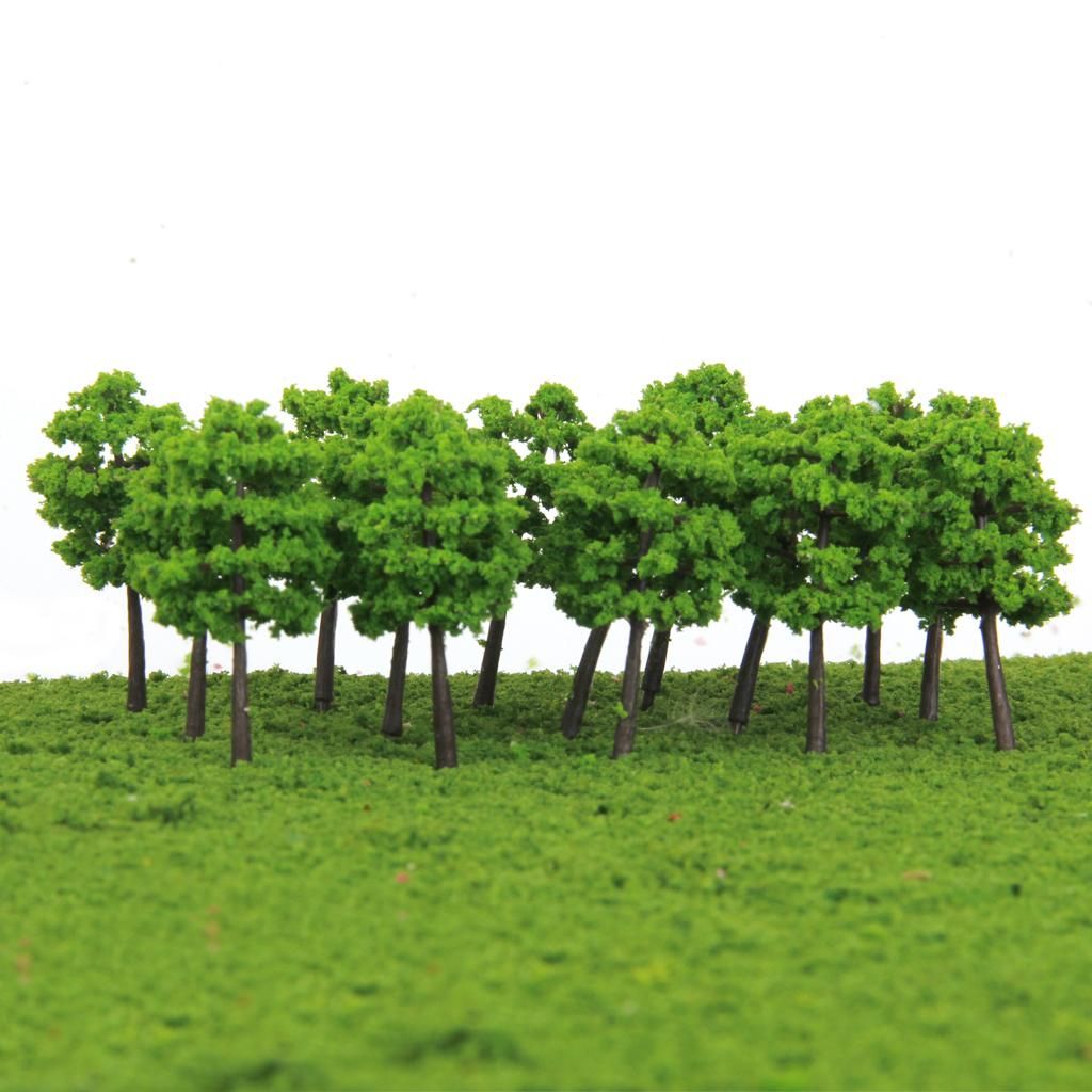 100PCS MIXED TREES MODEL WARGAME STREET LANDSCAPE TRAIN