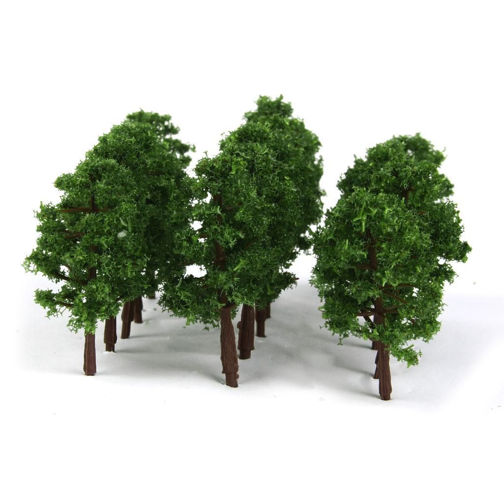 100PCS MIXED TREES MODEL WARGAME STREET LANDSCAPE TRAIN
