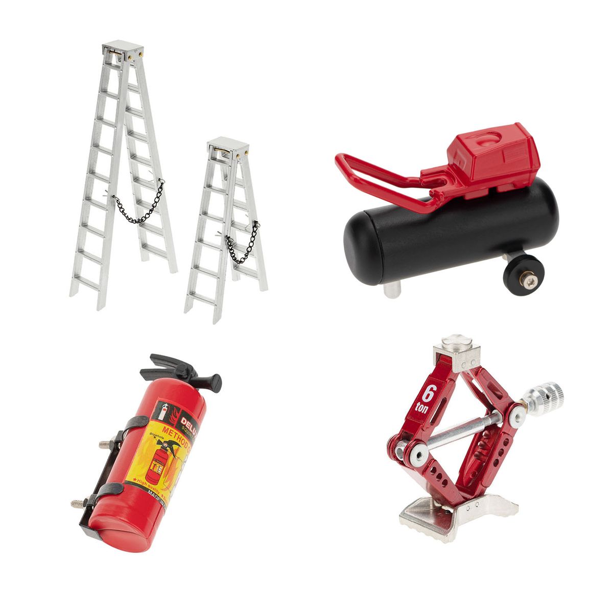 Model Car Fire Extinguisher Ladder  Jack Air Pump For 1 Style D