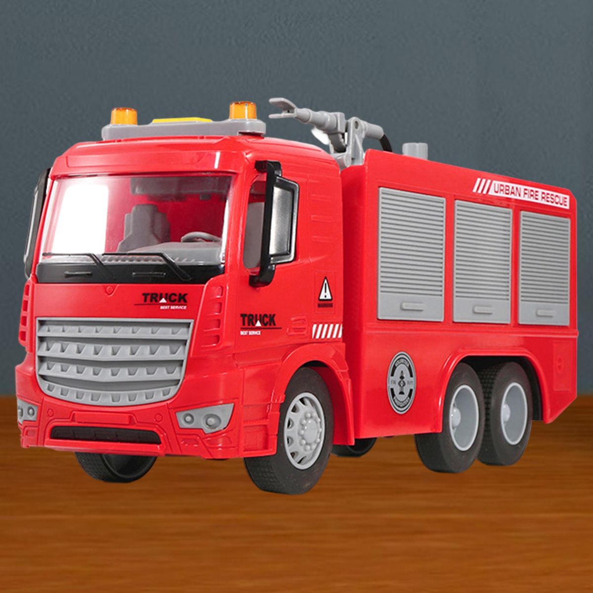 Friction Powered  Truck Gift For 3 4 5 6 Fire Tanker
