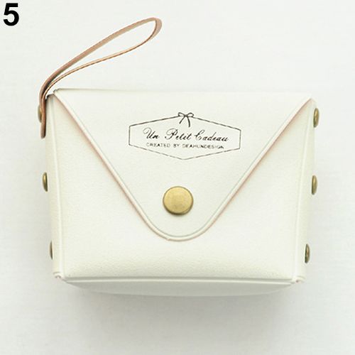 Candy Color Cute Portable Creative Mini Wallet Coin-White
