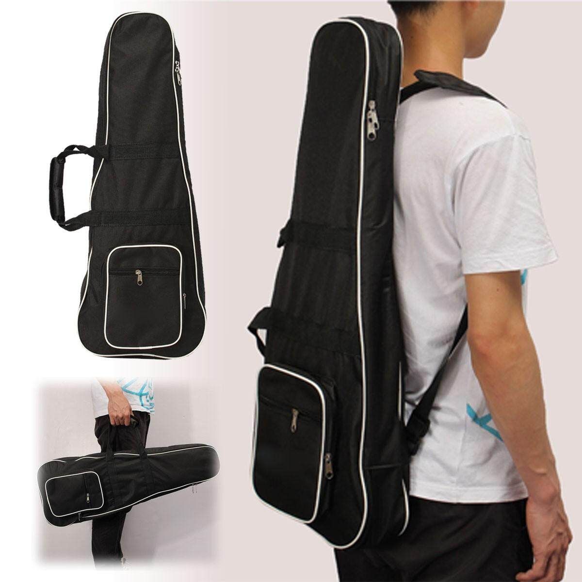 Washable Oxford Fabric Large Mandolin Backpack Gig Bag Case Carry Bags Black 73x28x8cm/28.7x11x3.1