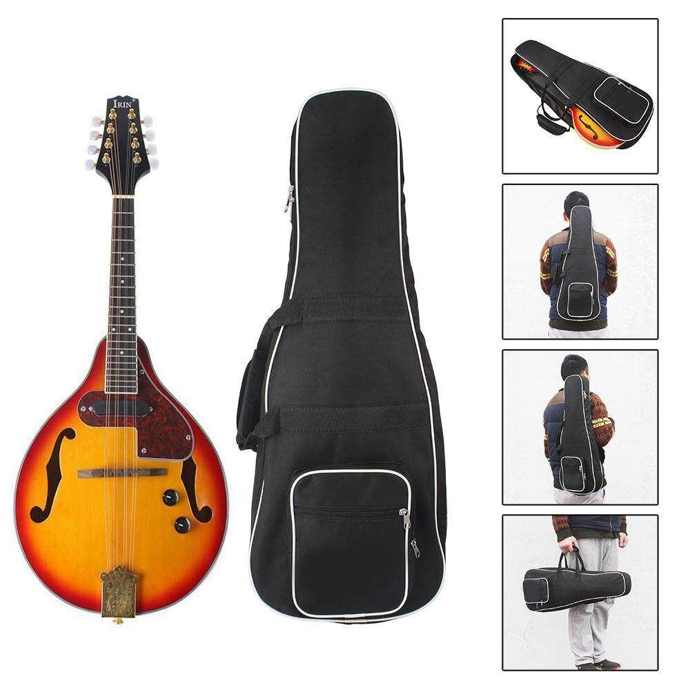 Washable Oxford Fabric Large Mandolin Backpack Gig Bag Case Carry Bags Black 73x28x8cm/28.7x11x3.1"