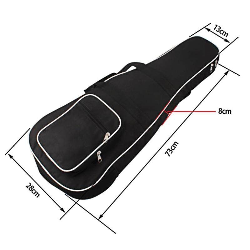 Washable Oxford Fabric Large Mandolin Backpack Gig Bag Case Carry Bags Black 73x28x8cm/28.7x11x3.1"