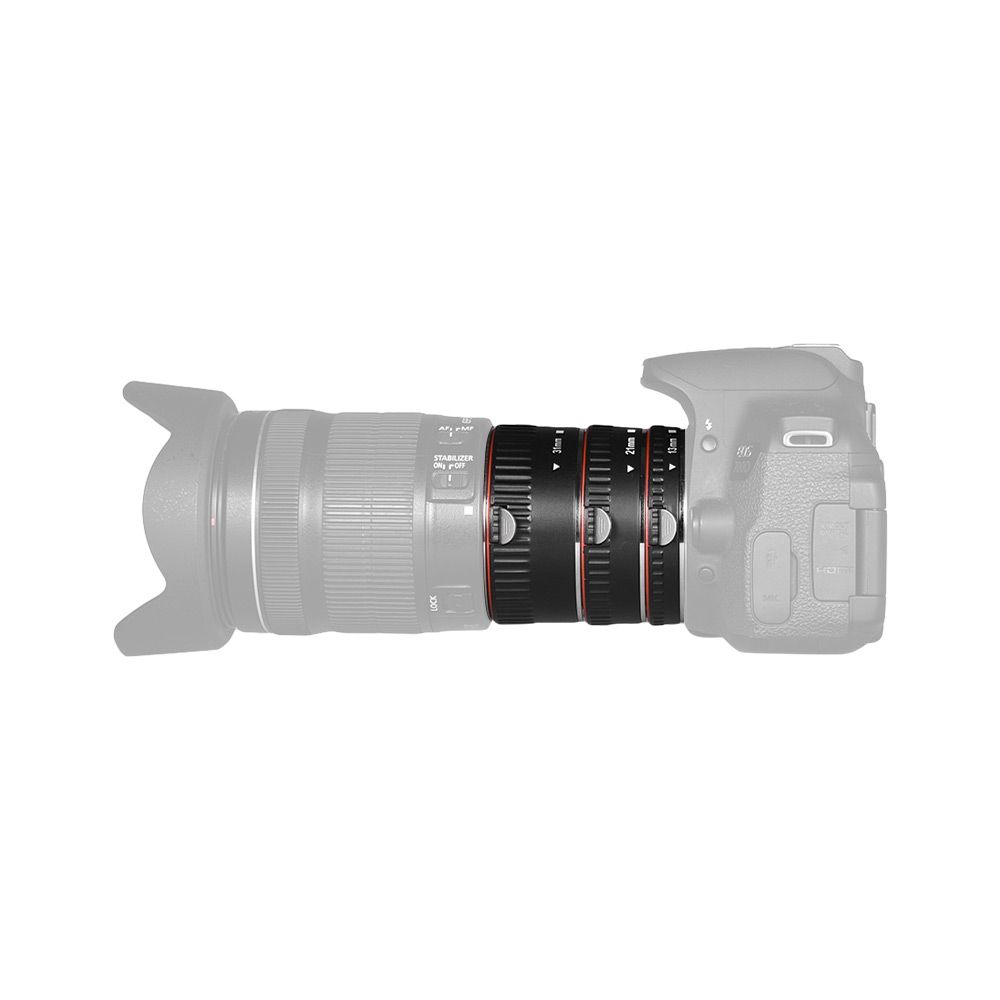 Macro Extension Tube Set 3pcs 13mm+21mm+31mm Auto Focus Ring