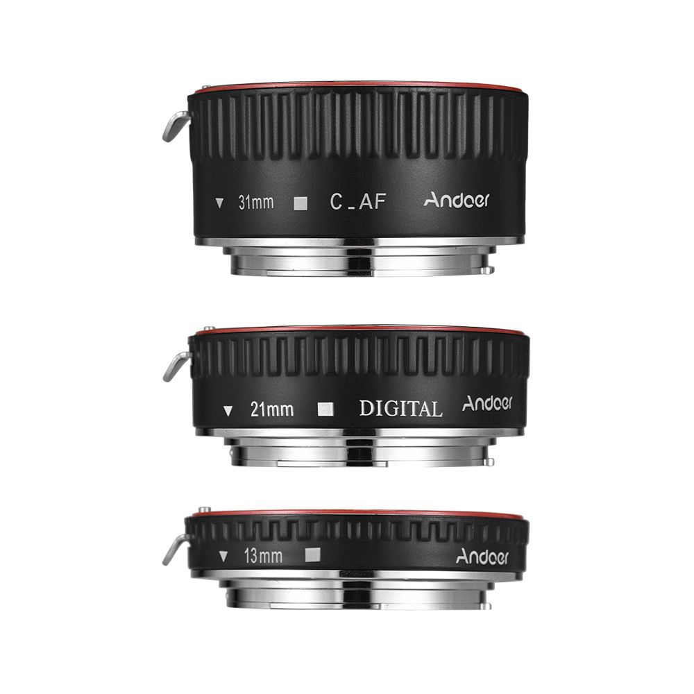 Macro Extension Tube Set 3pcs 13mm+21mm+31mm Auto Focus Ring