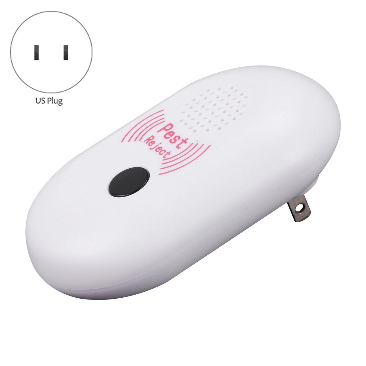Multifunctional Mini Pest Control Ultrasonic Repellent Reject Rat Ultrasonic Insect Mosquito Killer Mouse Anti Rodent Bug Reject(US plug)