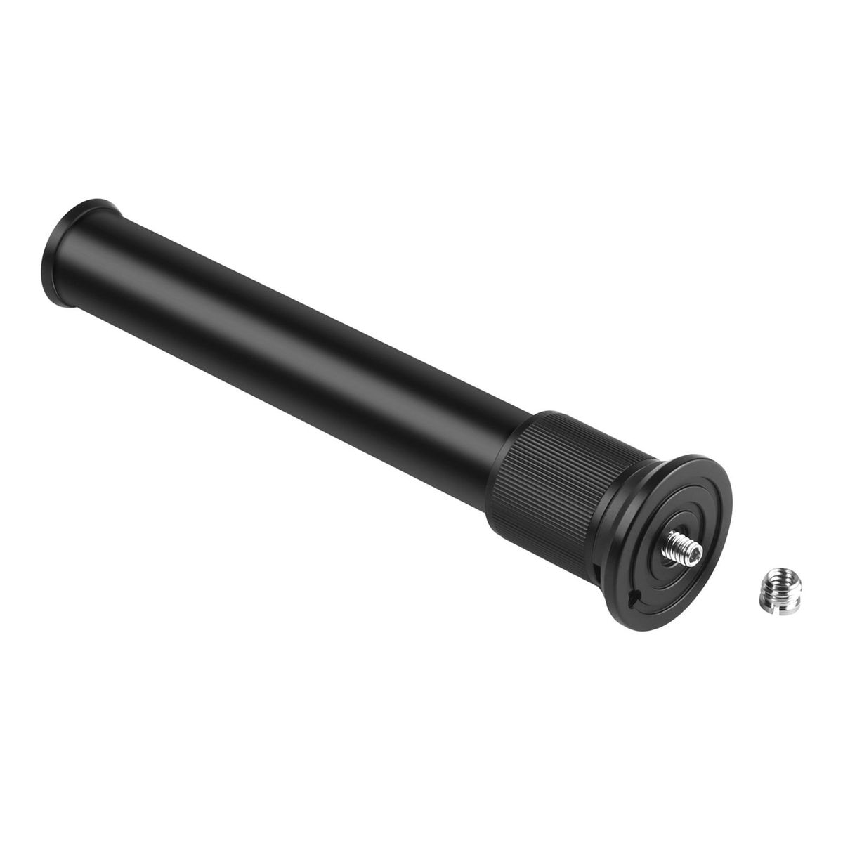 Extendable Aluminum Alloy Extension Pole Rod 19-31cm Universal 1/4-inch 3/8-inch Interface with 2pcs 1/4 to 3/8 Adapter Screws for DSLR SLR Camera Stabilizer Ball Head Tripod