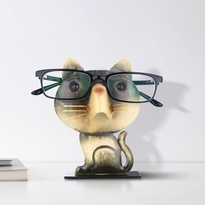 Cat Shaped Eyeglass Rack Glasses Eyewear Holder Animal-