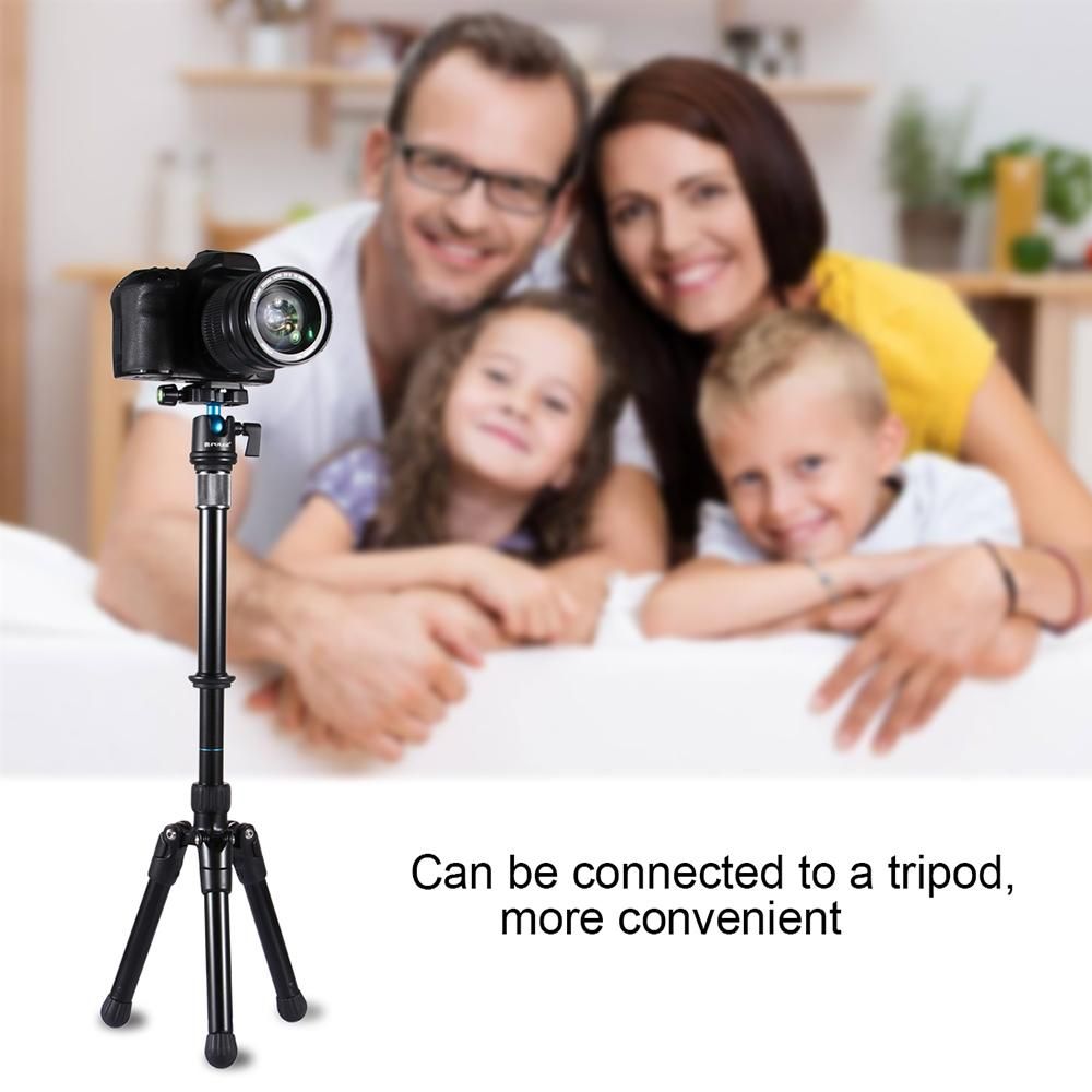 PULUZ Tripod Mount Monopod Extension Rod Adjustable Length Camera Accessories for DSLR & SLR Cameras