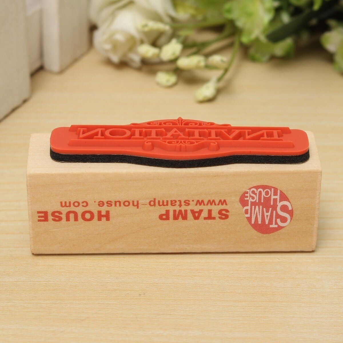 DIY INVITATION Rubber Wooden Stamper Signeter Wedding Party Card Making Stamp