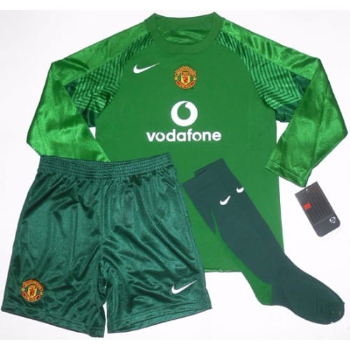 2005-06 Manchester United GK Full Boys Kit - Green