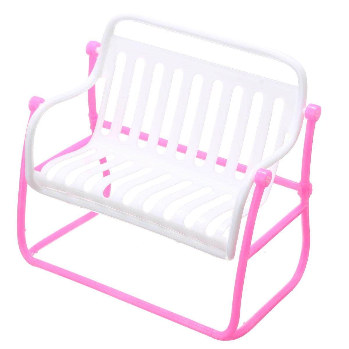 Kid Girl Barbie Doll Furniture Chair Bench Toy Accessories Living Room Dollhouse