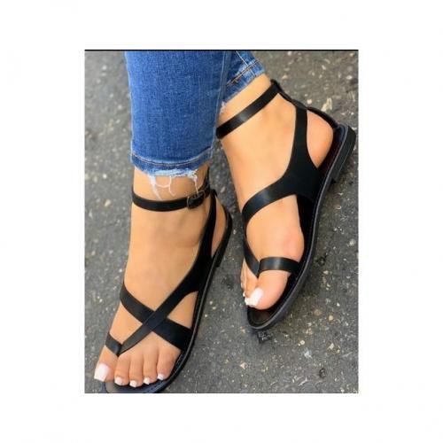Curly Ladies  Fashionable Flat Sandals