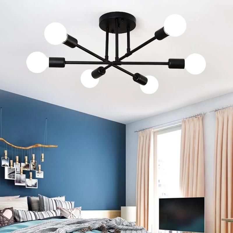 Nordic Minimalist LED Ceiling Light Bedrooms Living Rooms Black/Golden Lights