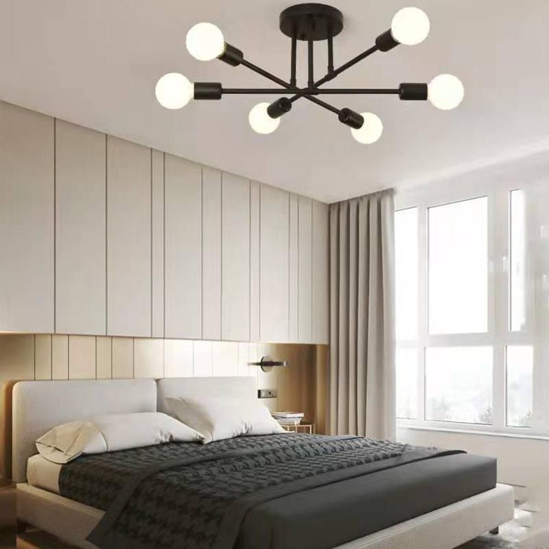 Nordic Minimalist LED Ceiling Light Bedrooms Living Rooms Black/Golden Lights