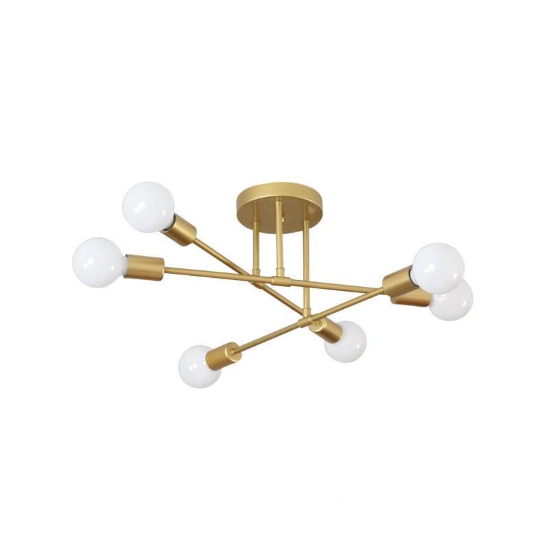 Nordic Minimalist LED Ceiling Light Bedrooms Living Rooms Black/Golden Lights
