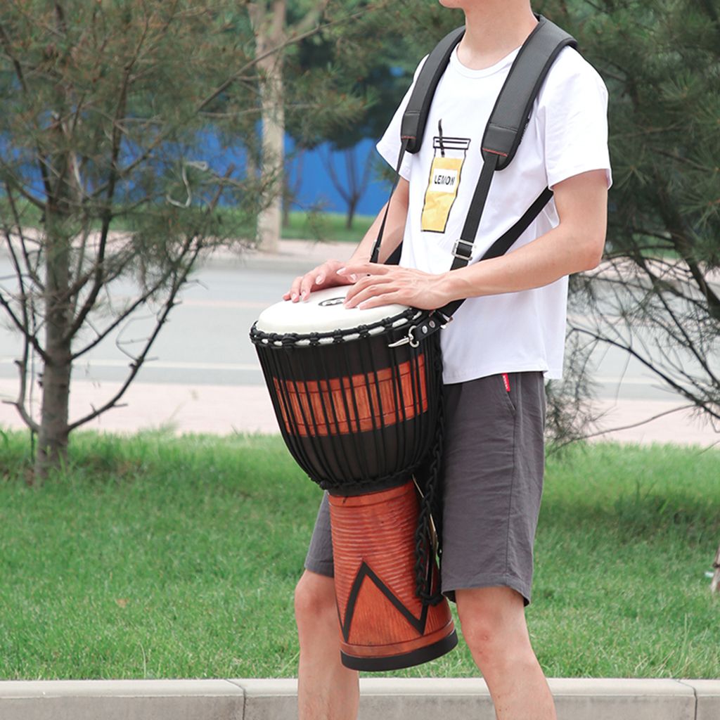 Djembe Shoulder Adjustable Drum African Thickened Padded