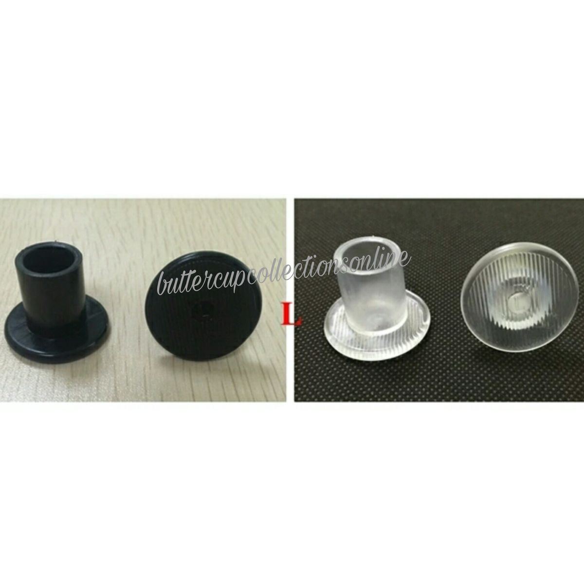 Heel Protector 2 Pairs Black And Clear - Large (for Slightly Wider Heels)