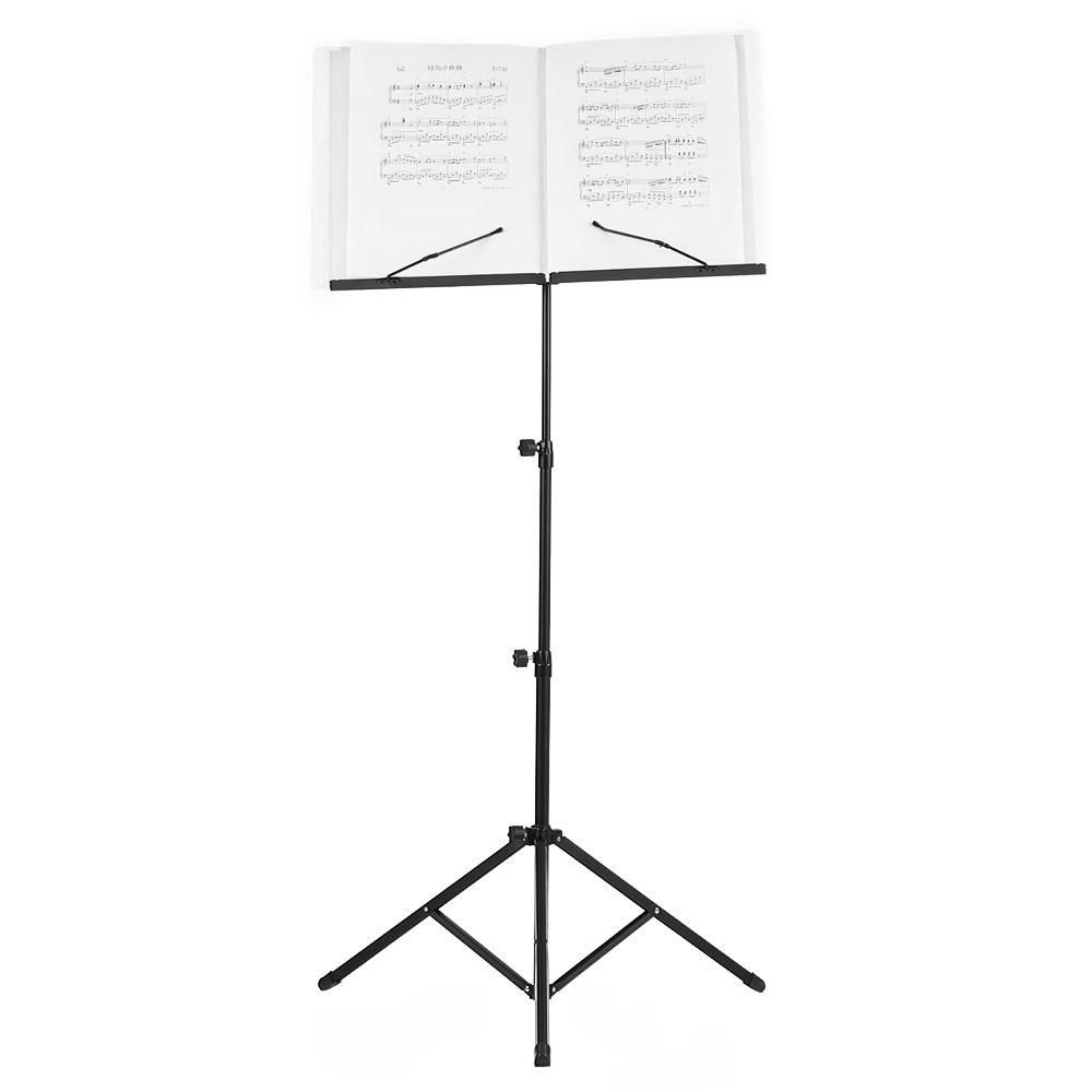 Foldable Sheet Music Tripod Stand Holder Lightweight with Water-resistant Carry Bag for Violin Piano Guitar Instrument Performance