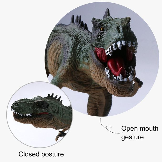 Tyrannosaurus Dinosaur A Tion Figure Hard Rubber Toy With Sound Toys For Boys-Tyrannosaurus Rex-13*30cm
